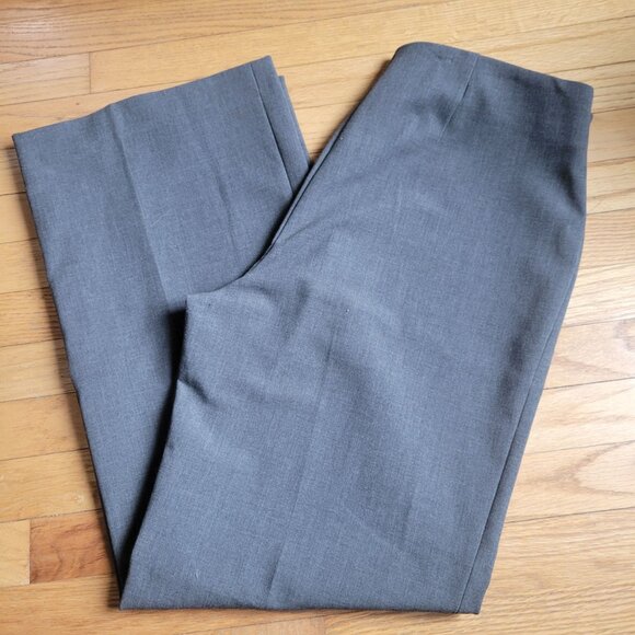 Talbots Womens Gray Dress Pants Size 14 Polyester & Viscose Blend With Side Zipp - Picture 2 of 5